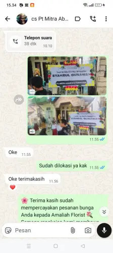 Testimonial Papan Bunga karawaci
